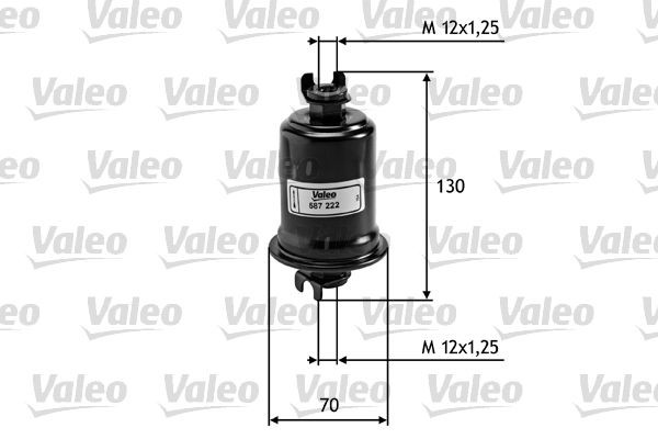 VALEO Palivový filter 587222 Palivový filter VALEO Suzuki SX4 587222