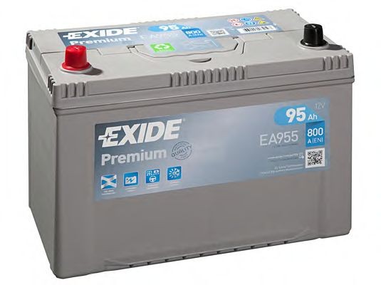 Startera akumulatoru baterija EXIDE EA955 EXIDE PREMIUM EA955 Akumulatoru baterija MAZDA BT-50 2010