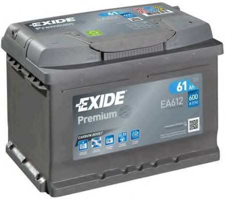 EXIDE Μπαταρία εκκίνησης EA612 EA612 PREMIUM Μπαταρία NISSAN SKYLINE EXIDE