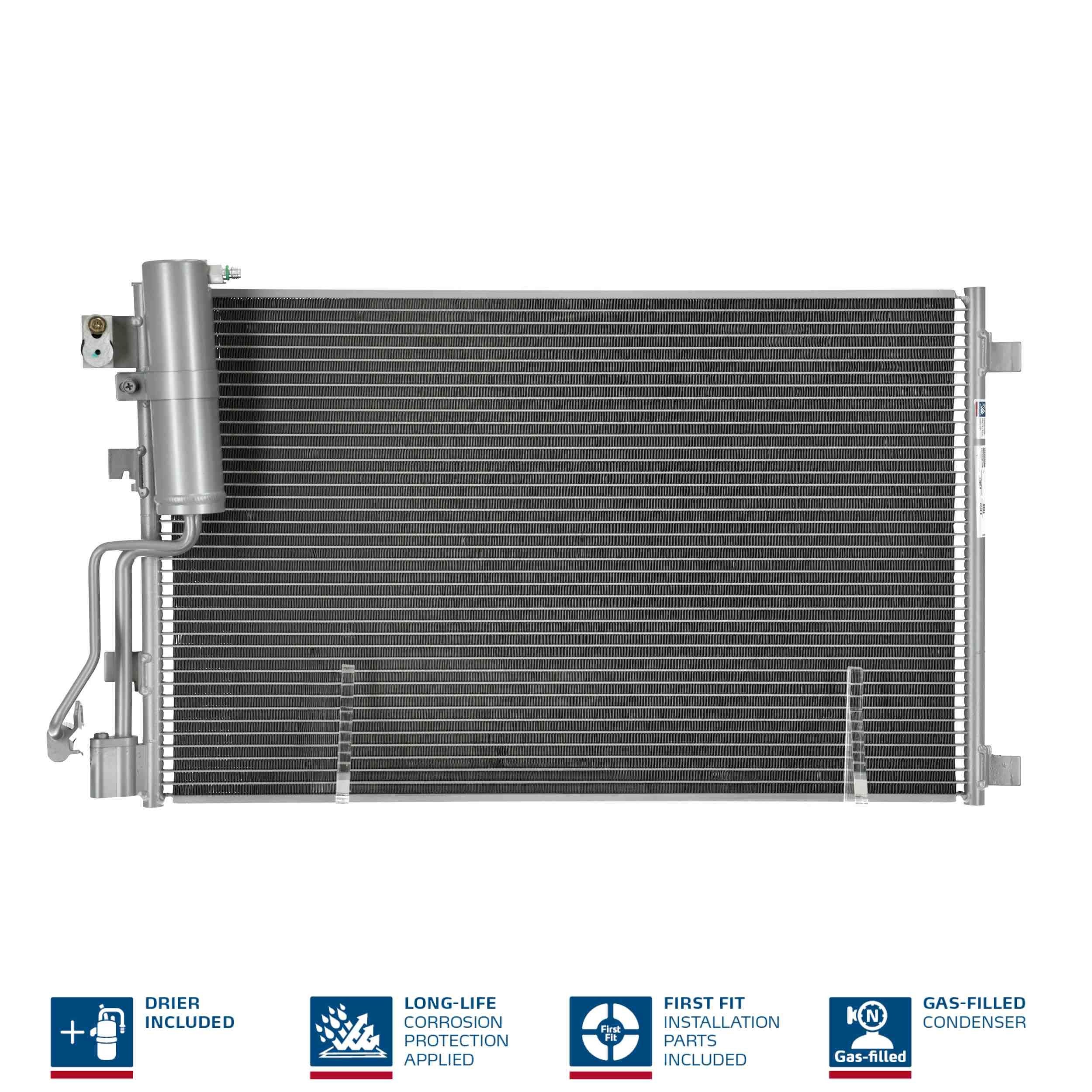 NISSENS Air conditioning condenser 940417 NISSENS 940417 NISSAN Vanette Cargo Van (HC23) air condenser replacement