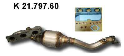 EBERSPÄCHER Katalysator 21.797.60 Universele katalysator EBERSPÄCHER X1 21.797.60 goedkoop