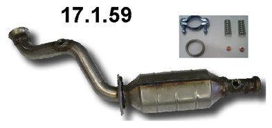 EBERSPÄCHER Katalysator 17.1.59 Universele katalysator EBERSPÄCHER TRAFIC 17.1.59 goedkoop