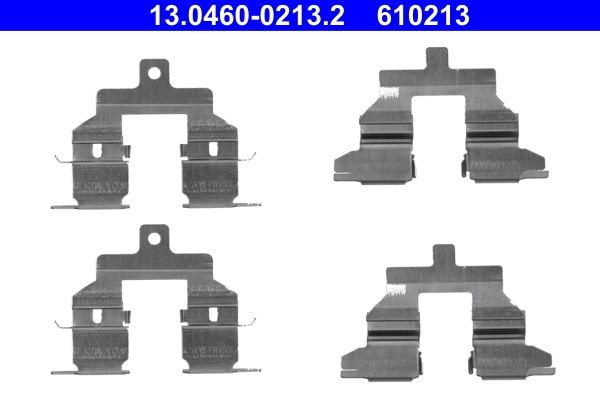 ATE Monteringssats, bromsbelägg 13.0460-0213.2 13.0460-0213.2 ATE monteringssats, bromsbelägg NISSAN CHERRY