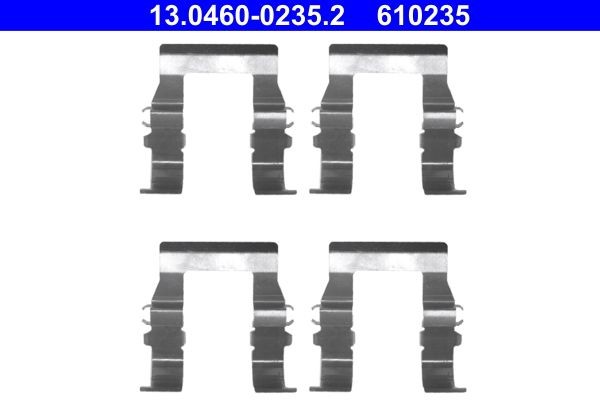 ATE Kit accessori, pastiglia freno 13.0460-0235.2 ATE 13.0460-0235.2 Kit accessori, pastiglia freno Honda LEGEND originali
