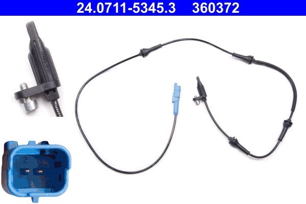 ATE ABS Sensor 24.0711-5345.3 ABS sensor ATE Nissan NAVARA 24.0711-5345.3