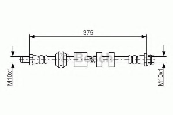 BOSCH Flexible de frein 1 987 481 563 BOSCH 1987481563 Flexibles de frein S60 II Cross Country (134) prix