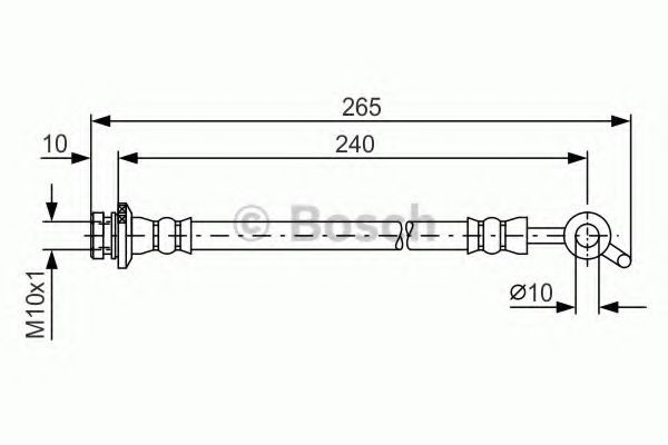 BOSCH Brake hose 1 987 481 571 1 987 481 571 BOSCH brake hose for NISSAN VANETTE