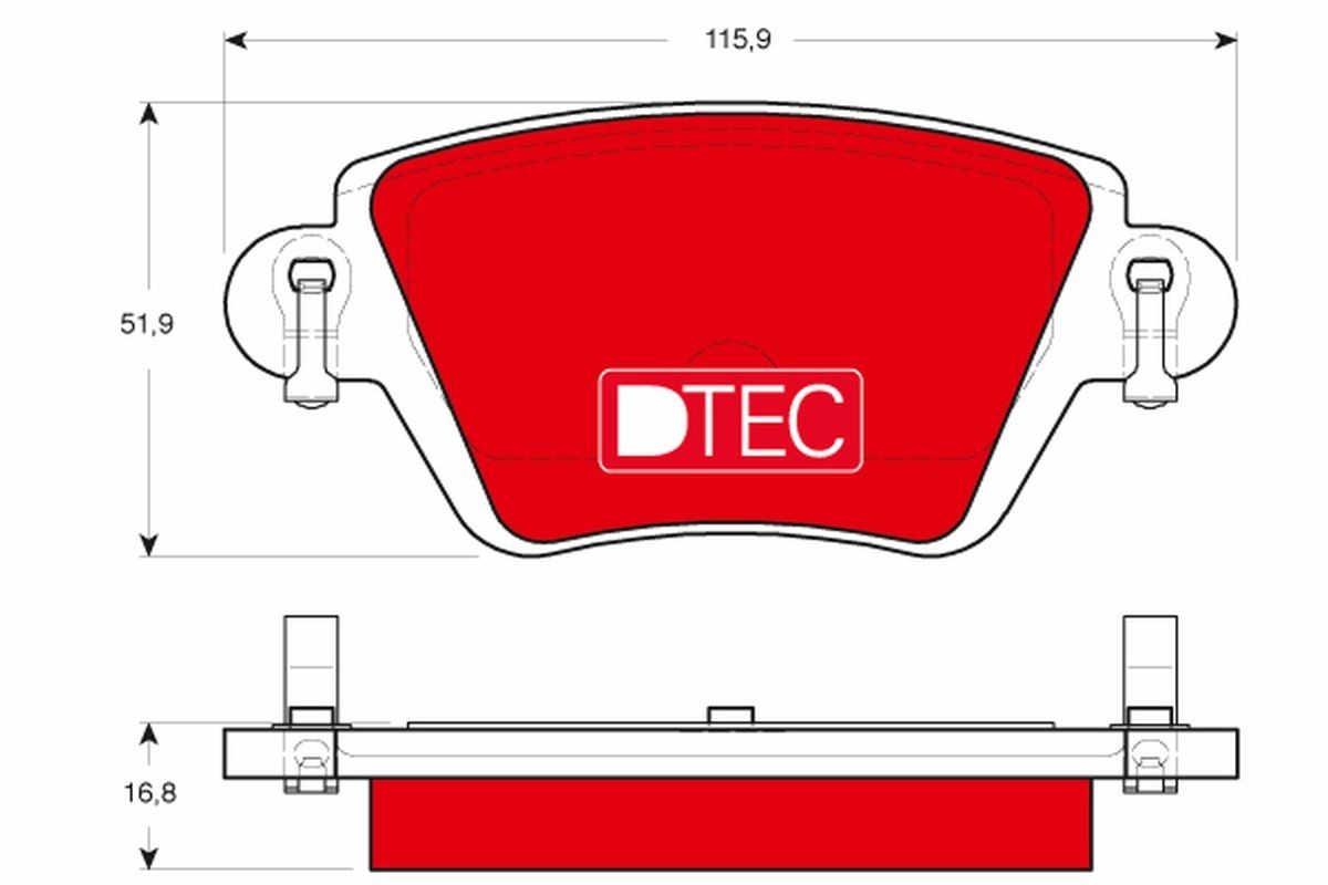 TRW Kit pastiglie freni GDB1525DTE GDB1525DTE DTEC COTEC Pastiglie dei freni JAGUAR XE TRW costo