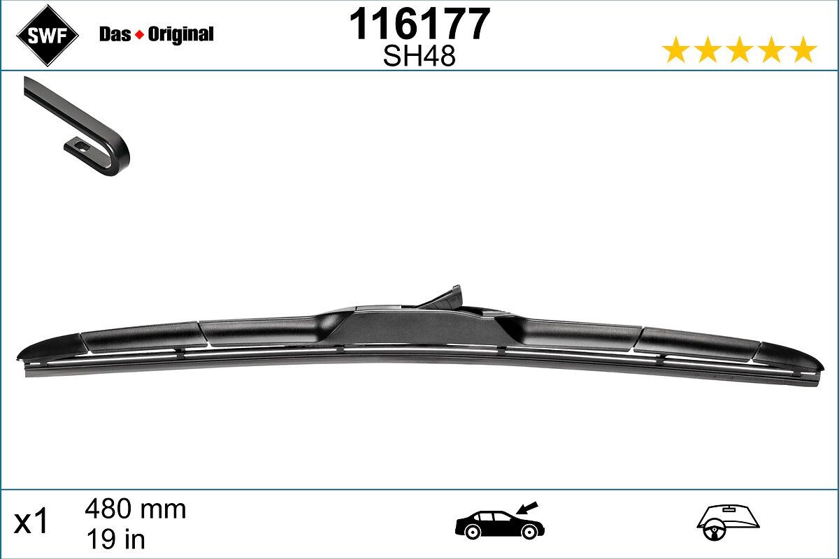SWF Wiper blade 116177 116177 SWF wiper blades for SUZUKI LIANA