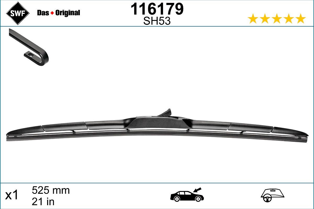 SWF Scheibenwischer 116179 Frontscheibenwischer SWF Chevrolet BLAZER K5 Hybrid 116179