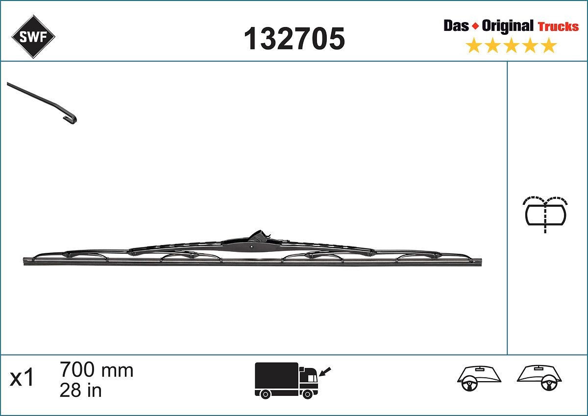 SWF Tergicristalli 132705 132705 Original Trucks costo Spazzole tergicristallo SWF FORD B-MAX