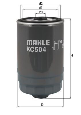 MAHLE Degvielas filtrs KC 504 MAHLE KC 504 orģinālās Degvielas filtrs Genesis 1 cena