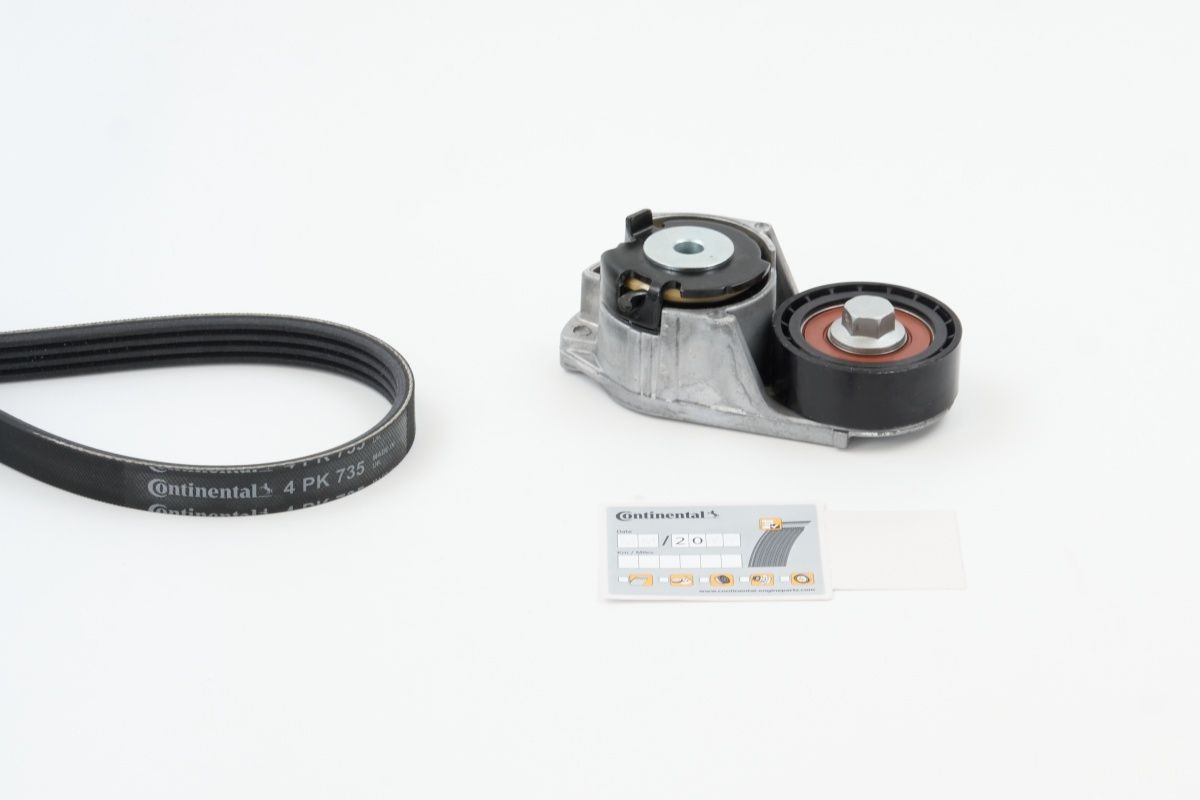 CONTITECH Drivremssats 4PK735K1 CONTITECH 4PK735K1 Flerspårsremssats Jaguar XF X250 Sedan