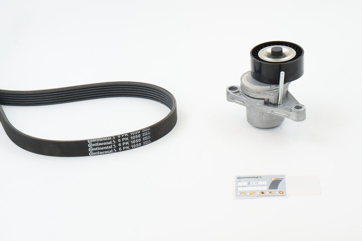 CONTITECH Jeu de courroies trapézoïdales à nervures 6PK1050K3 Citroën BX Kit de courroie d'accessoire CONTITECH 6PK1050K3