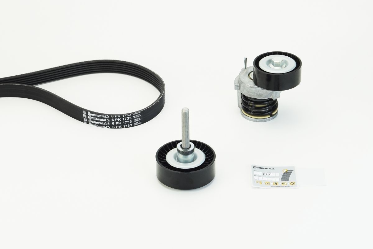 Drivremssats CONTITECH 6PK1733K3 CONTITECH 6PK1733K3: Flerspårsremssats Seat CORDOBA 2009