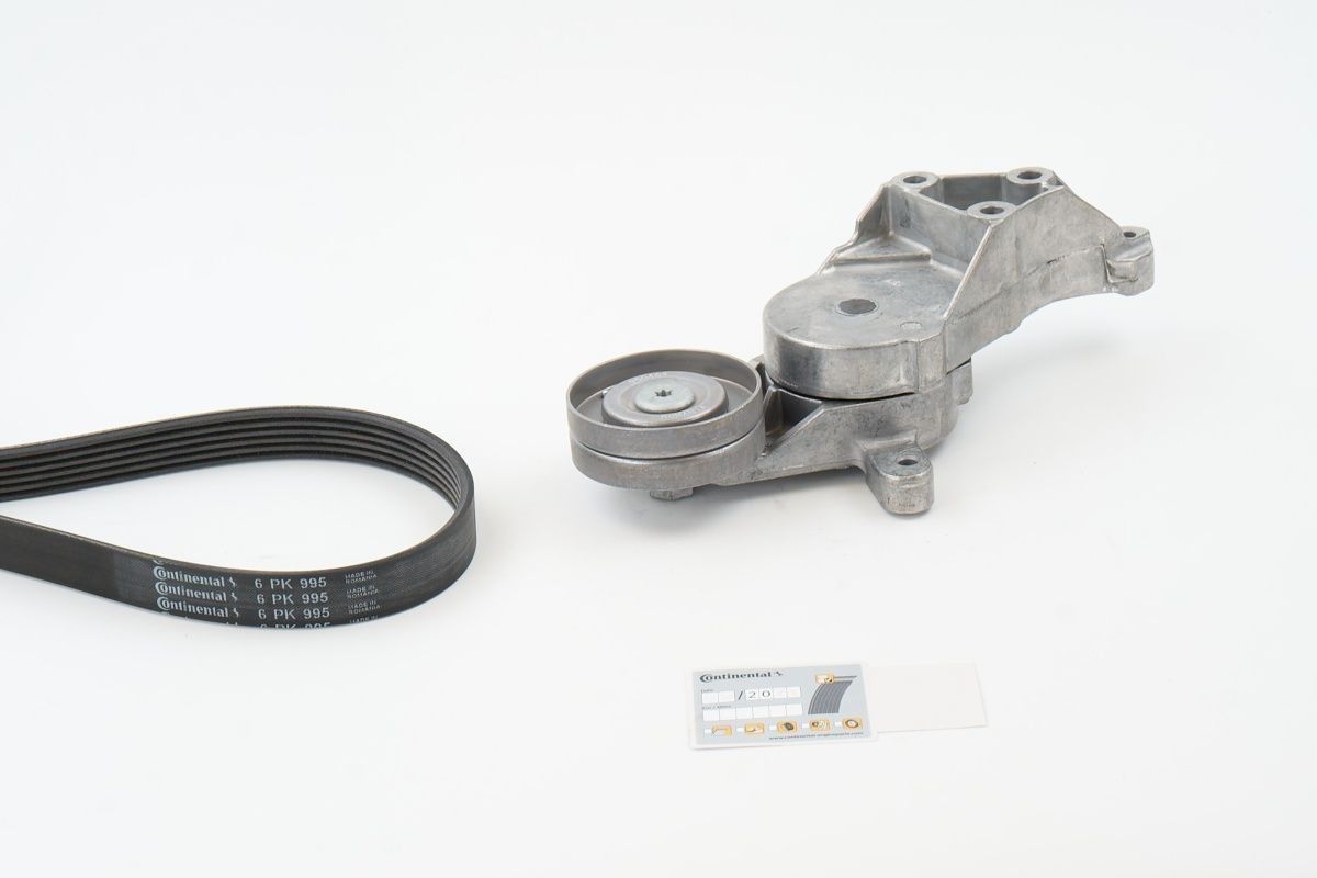 CONTITECH Ozubený klinový remeň - Sada 6PK995K1 Sada klinového rebrovaného remena CONTITECH Seat LEON 6PK995K1