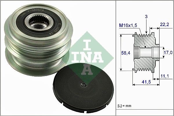 INA Dynamopoelie 535 0269 10 Reparatiesets RENAULT Modus / Grand Modus (F, JP): Dynamopoelie INA 535 0269 10