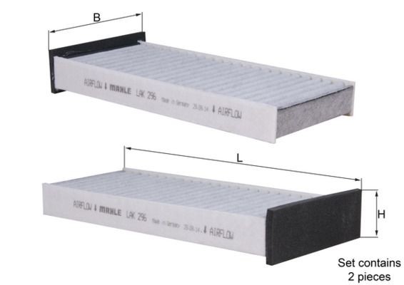 Interieurfilter MAHLE LAK 296/S MAHLE LAK 296/S Pollen-filter MITSUBISHI PAJERO SPORT 2001