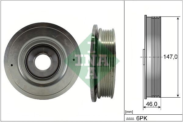INA Poulie damper (vilebrequin) 544 0094 10 Nissan TERRANO Poulie de vilebrequin INA 544 0094 10