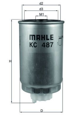 Drivstoffilter MAHLE KC 487 MAHLE KC 487 Drivstoffilter CHRYSLER GRAND VOYAGER 2019