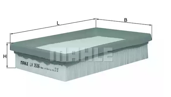 MAHLE Luftfilter LX 3536 MAHLE LX3536 SJ 413 Åben landvogn (OS) Luftfilter pris