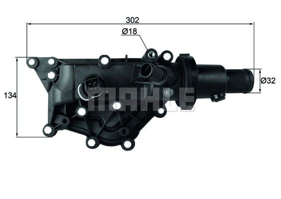 Termostato motore BEHR THERMOT-TRONIK TH 44 83 72347005 BEHR THERMOT-TRONIK TH 44 83 Valvola termostatica Ford S-MAX 2009