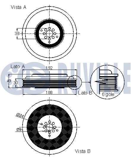RUVILLE Jakoketjusarja 3450040S 3450040S RUVILLE Jakoketju FORD USA CROWN VICTORIA