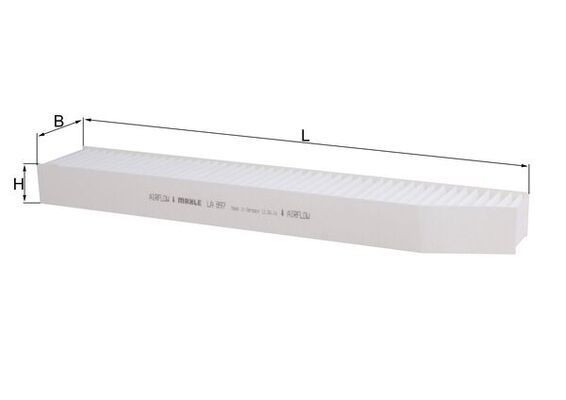 Filter, salongiõhk MAHLE LA 897 MAHLE LA 897: Salongifilter Jeep GRAND CHEROKEE 1999