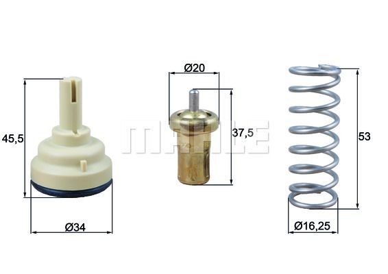BEHR THERMOT-TRONIK Termostato motore TH 43 83 TH 43 83 Termostato refrigerante PEUGEOT 108 BEHR THERMOT-TRONIK costo