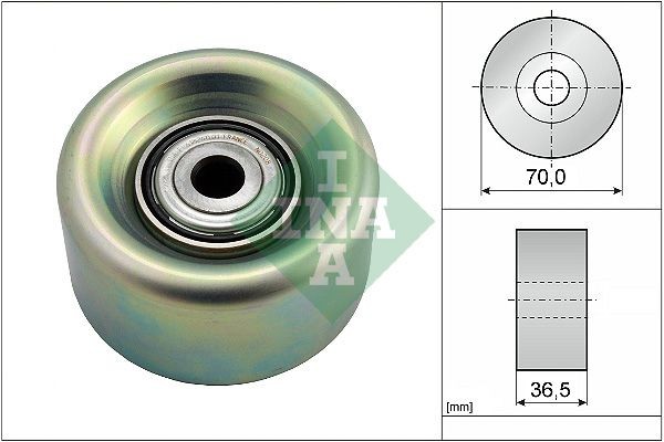 Τροχαλία παρέκκλισης, ιμάντας poly-V INA 532 0780 10 INA 532 0780 10: Τροχαλια αδρανειας Nissan MICRA 2021