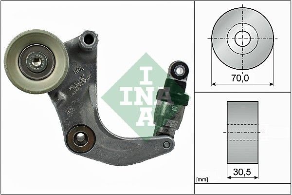 Remspännare INA 534 0534 10 INA 534 0534 10 Spännare för multirem HONDA FR-V 2007