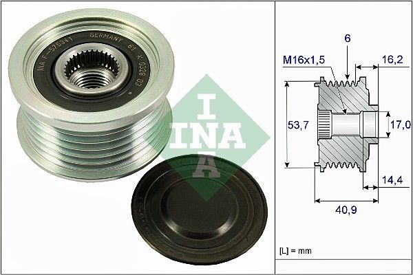 INA Vapaakytkin 535 0270 10 535 0270 10 INA Laturin osat Chevrolet CAMARO hinta