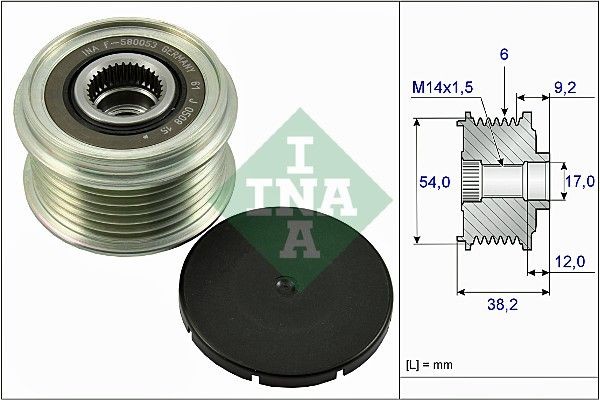 INA Generatortomgang 535 0263 10 INA 535 0263 10 Reimhjul dynamo KIA Cerato Sedan (BD, BDM) billige