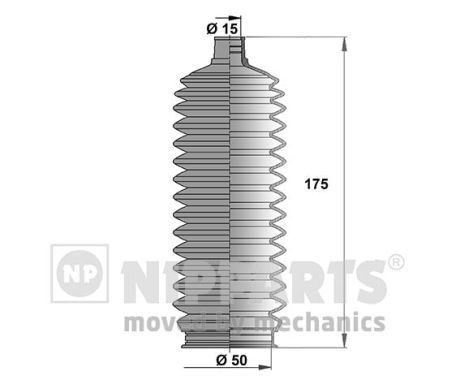 NIPPARTS Belgsett, styring J2846008 Tannstangmansjett NIPPARTS Mitsubishi OUTLANDER J2846008