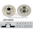 NIPPARTS | Disco de travão J3314034 para HONDA Accord I Sedan (SJ, SY) baratas online