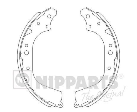 NIPPARTS Bremsesko sett J3502005 J3502005 Bremsesko NIPPARTS TOYOTA YARIS
