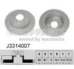 NIPPARTS | Disco de travão J3314007 para HONDA Accord V Sedan (CE, CF) baratas online