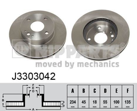NIPPARTS Jarrulevy J3303042 J3303042 NIPPARTS Jarrulevyt Renault SCÉNIC hinta