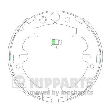 NIPPARTS Bremžu loku kompl., Stāvbremze N3502083 Rokas bremze CITROËN NIPPARTS N3502083