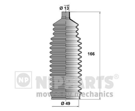 NIPPARTS Kaitsekummikomplekt, rooliseade J2840900 Roolilati tolmukaitse NIPPARTS Chevrolet AVEO J2840900