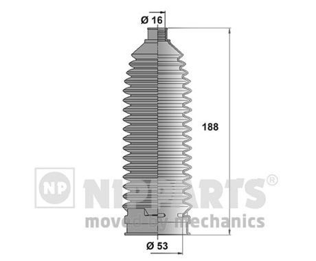 NIPPARTS Kaitsekummikomplekt, rooliseade N2841033 Roolilati tolmukaitse NIPPARTS AVEO N2841033 odav