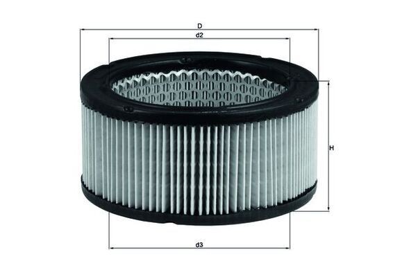 MAHLE Luftfilter LX 213 Porsche Cayman 981 Luftfilter MAHLE LX 213