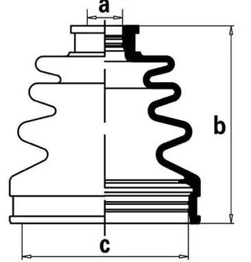NIPPARTS Mansjettsett, drivaksel J2883015 Drivakselmansjett NIPPARTS MICRA J2883015 billige