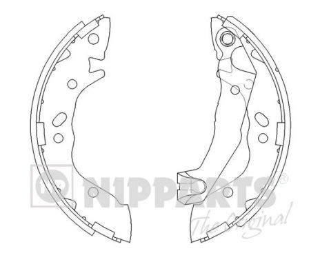 NIPPARTS Bremsebakkesæt J3500509 Bremsebakkesæt NIPPARTS Hyundai KONA J3500509