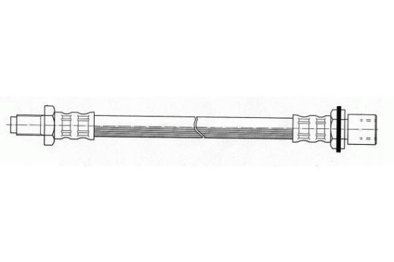 NIPPARTS Bremžu šļūtene J3702061 J3702061 Bremžu šļūtenes TOYOTA RAV 4 NIPPARTS