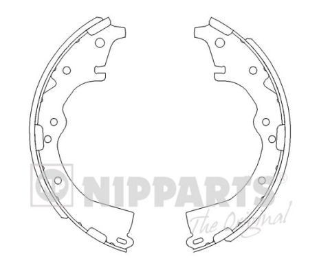 NIPPARTS Bromsbacksats J3502022 J3502022 NIPPARTS bromsbackar Toyota RAV 4