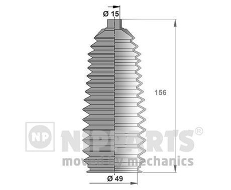 NIPPARTS Kaitsekummikomplekt, rooliseade J2843012 J2843012 Roolilati tolmukaitse CHEVROLET AVEO NIPPARTS