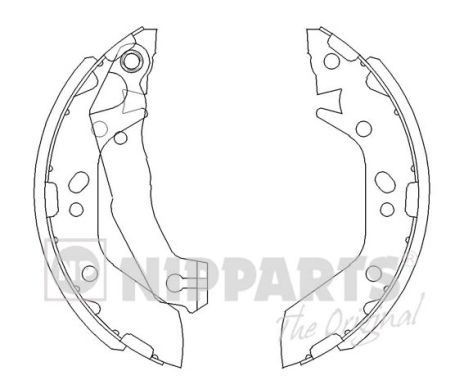 NIPPARTS Bremsebakkesæt J3500516 Bremsebakker NIPPARTS Hyundai KONA J3500516