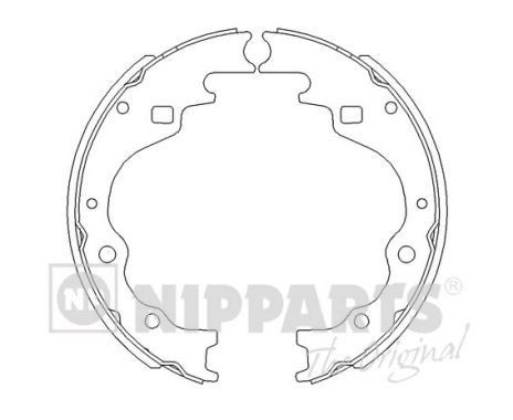 NIPPARTS Bromsbacksats J3503025 J3503025 NIPPARTS bromsbackar Mazda MX-6