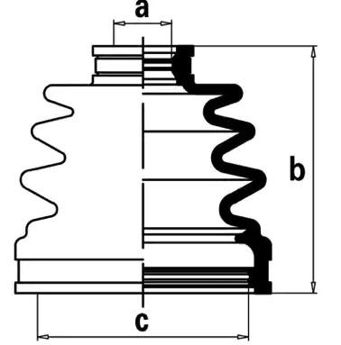 NIPPARTS Putekļusargu komplekts, Piedziņas vārpsta J2887012 J2887012 NIPPARTS Pusass putekļu gumijas Suzuki lēti